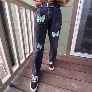 Customs butterfly jeans